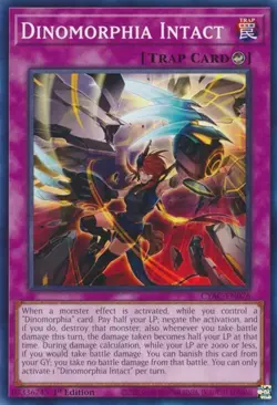 1x Dinomorphia Intact - 1st Edition NM Eng YuGiOh - Cyberstorm Access - Image 1