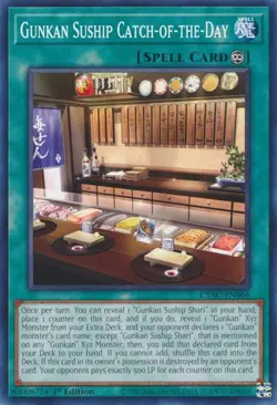 1x Gunkan Suship Catch-of-the-Day - 1st Editio NM Eng YuGiOh - Cyberstorm Access - Image 1