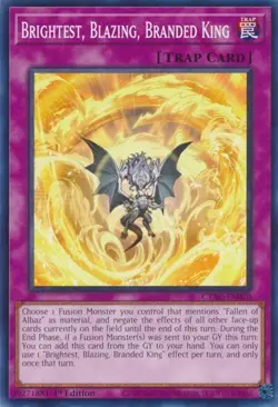1x Brightest, Blazing, Branded King - 1st Edit NM Eng YuGiOh - Cyberstorm Access - Image 1