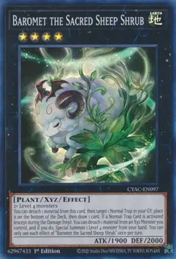 1x Baromet the Sacred Sheep Shrub - 1st Editio NM Eng YuGiOh - Cyberstorm Access - Image 1