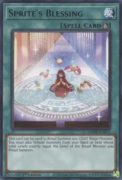 1x Sprite's Blessing - 1st Edition NM Eng YuGiOh - Amazing Defenders - Image 1