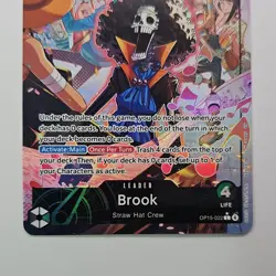 OP15-022 Brook Alt Art Leader Adventure on Kami’s Island One Piece TCG English - Image 5