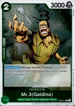 MR.3(GALDINO) ST30-014 C STARTER DECK EX: LUFFY & ACE ONE PIECE - Image 1