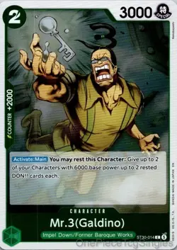 MR.3(GALDINO) ST30-014 C STARTER DECK EX: LUFFY & ACE ONE PIECE - Image 1