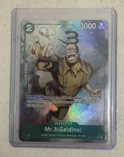 Mr.3(Galdino) Alt Art Foil ST30-014 C Starter Deck EX (Luffy & Ace) - ONE PIECE - Image 1