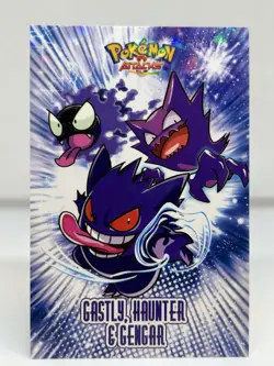 GENGAR x GASTLY x HAUNTER - CARD DATABASE ATTACKS KANTO - POKEMON - Image 1