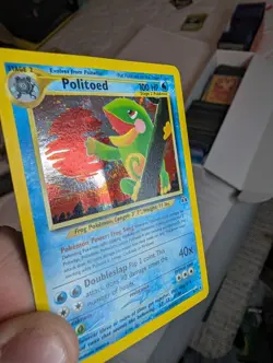 Politoed 8/75 Holo Rare Neo Discovery HP Dmg Pokemon Card Swirl 🍥 Vintage WOTC - Image 3