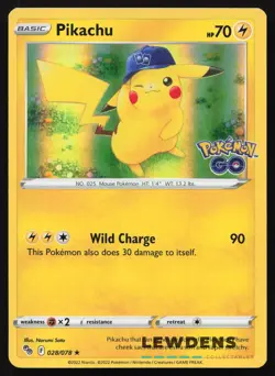 Pikachu - 028/078 - Holo Rare - Pokemon GO - Pokemon Card - Image 1