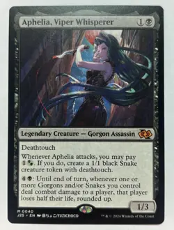 MTG Aphelia, Viper Whisperer (Anime) [Foundations Jumpstart] Near Mint Magic - Image 1