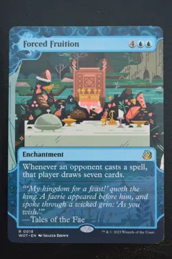 Magic The Gathering MTG FORCED FRUITION SHOWCASE Wilds of Eldraine MP Played - Image 1