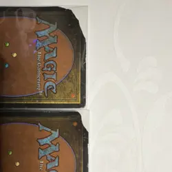 Magic The Gathering Maze of Ith The Dark 1994 Regular Land x4 FIRE Damaged - Image 4