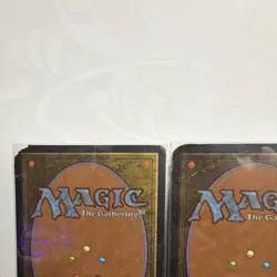 Magic The Gathering Mishra's Factory Regular x2 FIRE & WATER DAMAGED - Image 2