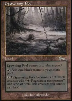 4x Spawning Pool MTG - Urza's Legacy - Moderate Play - Image 1