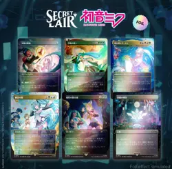 Magic the Gathering Secret Lair Hatsune Miku: Digital Sensation Foil JPY SEALED - Image 1