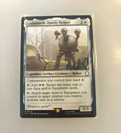 Wizards Codsworth, Handy Helper Regular Rare 0014 White Robot MTG - Image 1