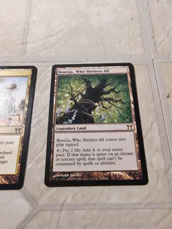 MTG Forbidden Orchard & Boseiju, Who Shelters All Champions of Kamigawa LP LOT - Image 3