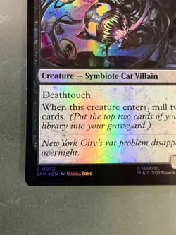 Venomized Cat 2025 Magic The Gathering Marvel’s Spider-Man Foil - Image 3