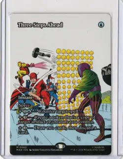 Three Steps Ahead (Borderless *Non-Foil*) 0062 - Marvel Super Heroes - MTG NM/M - Image 1