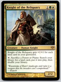 Knight of the Reliquary 113 Rare Conflux Magic: The Gathering Lightly Played - Image 1