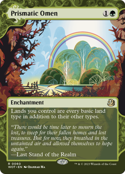 Prismatic Omen #60 (HP) Wilds of Eldraine WOT Magic MTG - Image 1