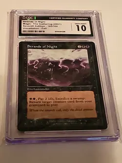 STRANDS OF NIGHT 7th Edition Foil CGC 10 Gem Mint MTG - Image 1