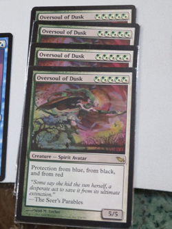 4x Oversoul of Dusk Shadowmoor NM White Green Rare MAGIC MTG - Image 1