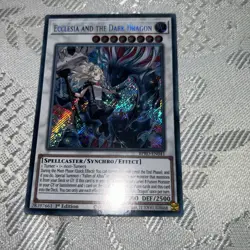 YUGIOH ECCLESIA AND THE DARK DRAGON SECRET RARE NM BPRO-EN041 - Image 2