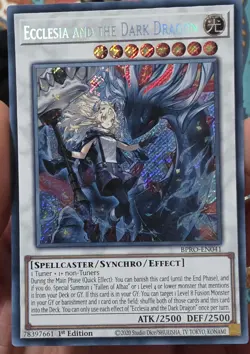 Yugioh - Ecclesia and the Dark Dragon - BPRO-EN041 - Secret Rare - NM - Image 1