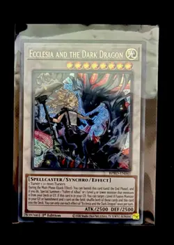Ecclesia and the Dark Dragon BPRO-EN041 Secret Rare NM 1st Ed Yugioh - Image 1