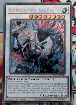 Ecclesia and the Dark Dragon BPRO-EN041 Secret Rare YuGiOh! - Image 1