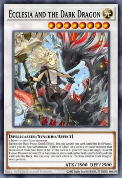 Ecclesia and the Dark Dragon BPRO-EN041 Secret Rare 1st Edition YuGiOh TCG Card - Image 1