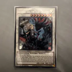 YUGIOH BPRO-EN041 Ecclesia and the Dark Dragon Secret Rare 1st Edition NM - Image 1