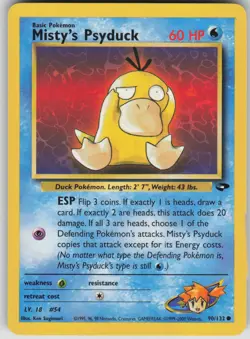 Pokemon TCG Misty's Psyduck Common Gym Challenge 090/132 - Image 1
