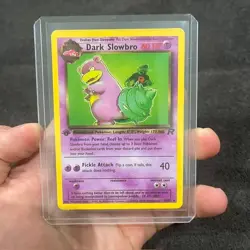 Dark Slowbro 1st edition Team Rocket 29/82 rare WOTC vintage Pokemon - Image 1