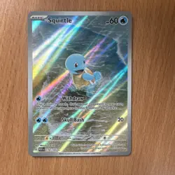 Squirtle 170/165 Illustration Rare Pokemon 151 NM - Image 1