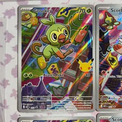 Series 2 First Partner Illustration Galar Grookey 052, Scorbunny 053, Sobble 054 - Image 2