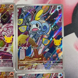 Series 2 First Partner Illustration Galar Grookey 052, Scorbunny 053, Sobble 054 - Image 4