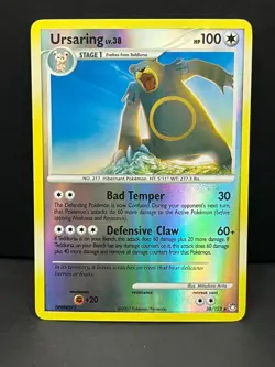 Ursaring 38/123 Rare Mysterious Treasures Pokemon Reverse Holo Lightly Played - Image 1