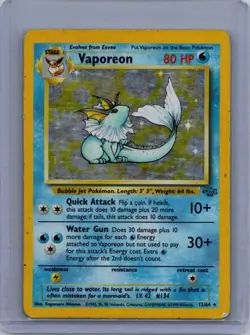 Pokemon TCG Jungle Vaporeon Rare Holo - Image 1