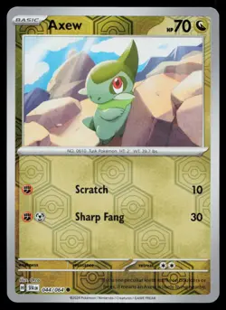 Axew Common Reverse Holo Shrouded Fable SFA 044/064 Pokemon NM 2024 - Image 1