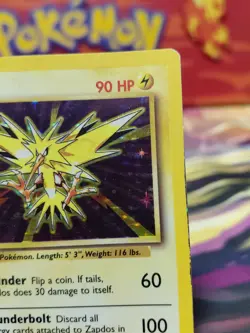 Pokemon TCG Zapdos Holo Rare Unlimited Card Base Set 16/102 HEAVILY PLAYED BEND - Image 4