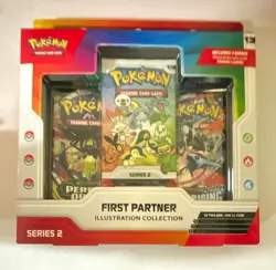 Pokemon TCG First Partner Illustration Collection Series 2 Box 3 Packs - Image 1