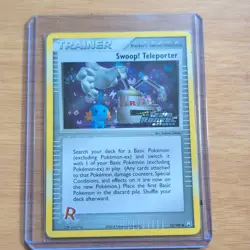 Pokemon TCG Swoop! Teleporter 92/109 Team Rocket Returns Reverse Holo - Image 1