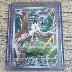 Meowth 106/094 Me02 Phantasmal Flames Illustration Rare Holo Full Art ENG 70 HP - Image 1