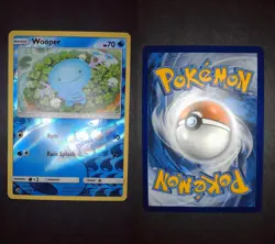 Wooper 25/70 Common Dragon Majesty Pokemon Reverse Holo Lightly Played - Image 1
