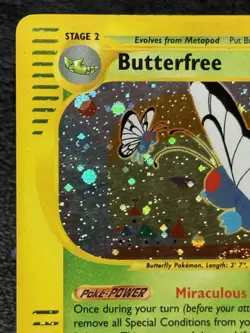 Butterfree 5/165 - Holo Rare - Vintage Pokemon TCG: Expedition Base Set - LP/MP - Image 2