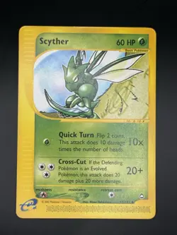 Pokemon TCG Scyther 057/147 Aquapolis Regular Uncommon Eng HP60 - Image 2