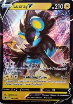 050/189 LUXRAY V ULTRA RARE ASTRAL RADIANCE POKEMON CARD - Image 1