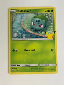 Pokemon TCG McDonalds Promo 25th Anniversary Bulbasaur 1/25 Near Mint - Image 1
