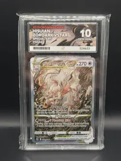 Pokemon 2023 Crown Zenith Hisuian Zoroark VSTAR Special Art #GG56 - ACE 10 - Image 1